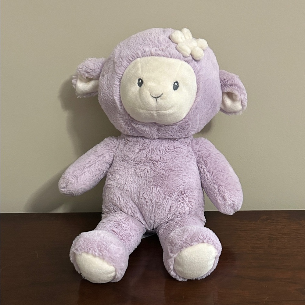 Baby Gund Lilac Lamb Plush Stuffed Animal Lovey Sheep Purple 12"
